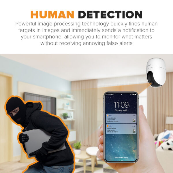 IMOU RANGER 2 2MP/4MP Pan & Tilt Wi-Fi In-Door Camera - Image 5