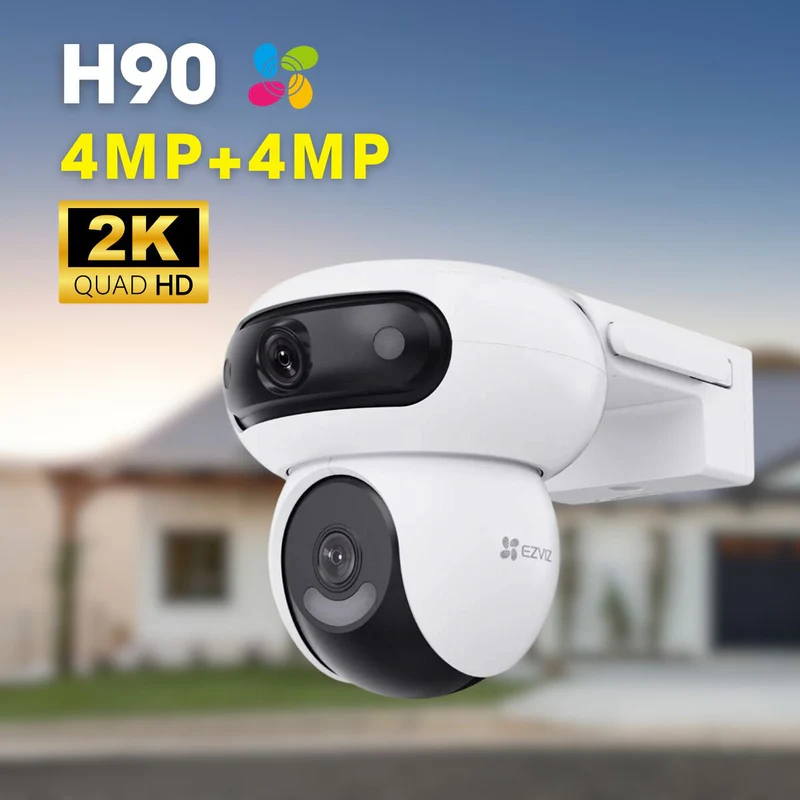 EZVIZ H90 Dual 4MP 2K⁺ & 2K⁺ Dual-Lens Pan & Tilt Wi-Fi Out-Door Camera - Image 5